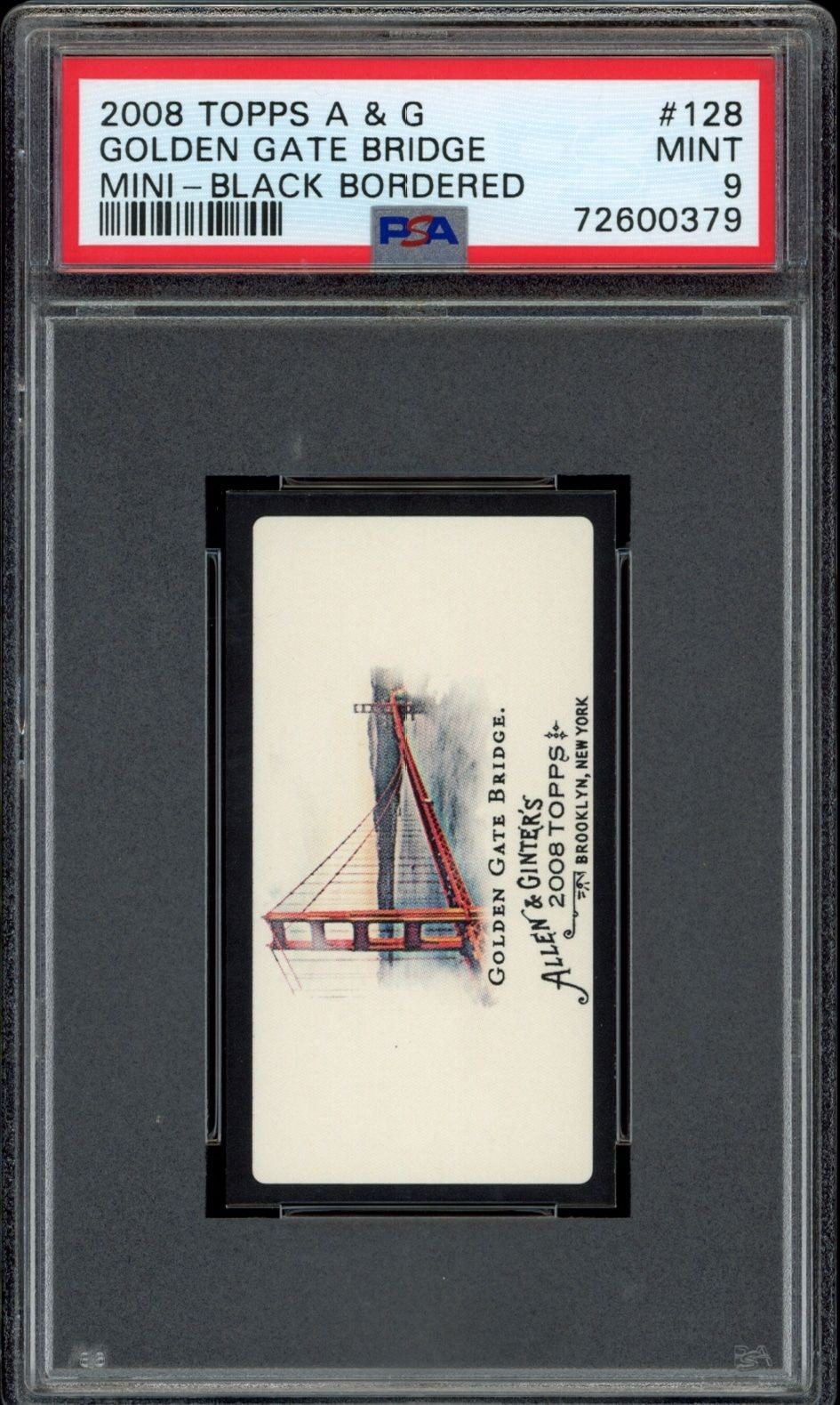 2008 Topps Allen & Ginter Golden Gate Bridge #128 trading card