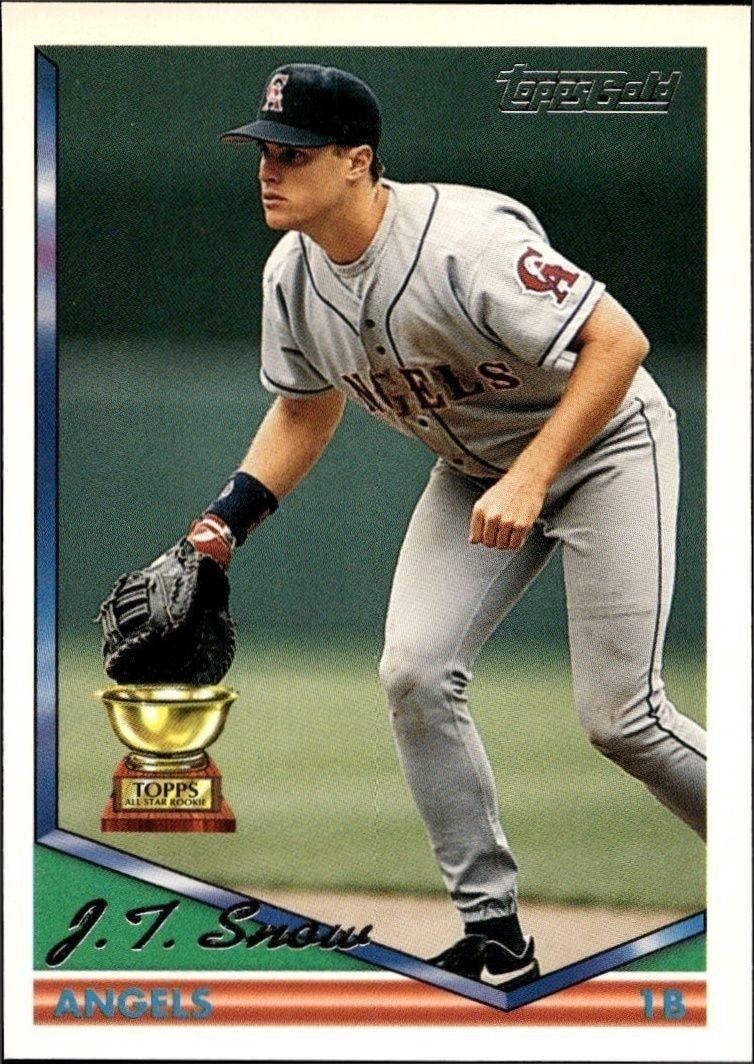 1994 Topps J.T. Snow #293 trading card