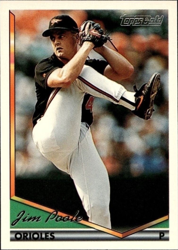 1994 Topps Jim Poole #449 trading card