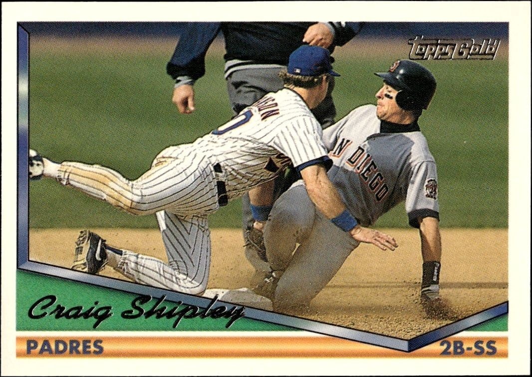 1994 Topps Craig Shipley #184 trading card