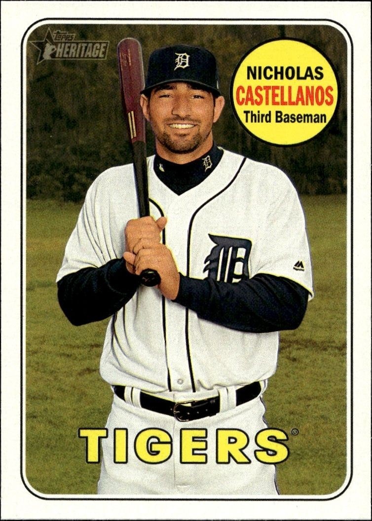 2018 Topps Heritage Nicholas Castellanos #125 trading card