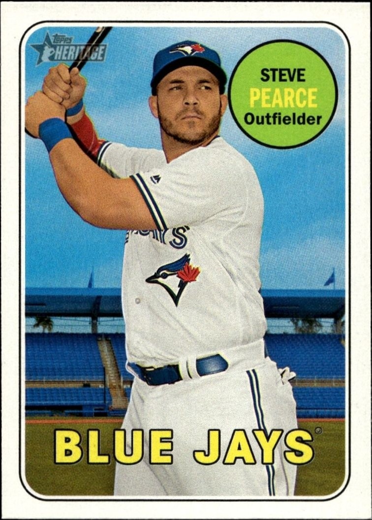 2018 Topps Heritage Steve Pearce #222 trading card
