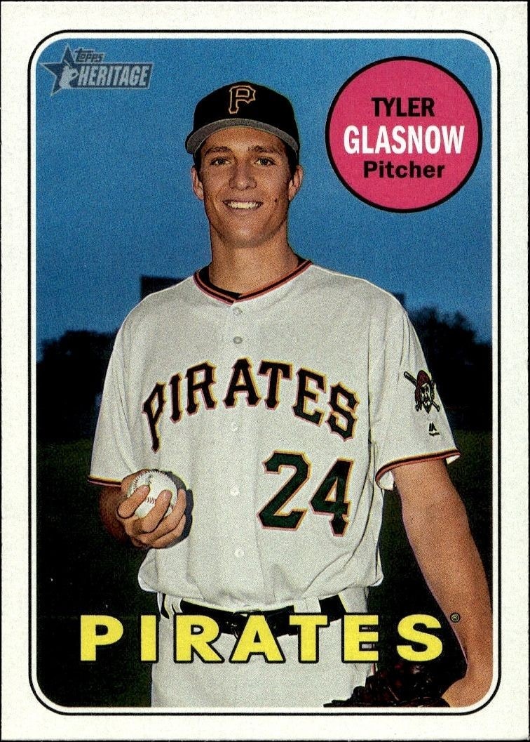 2018 Topps Heritage Tyler Glasnow #258 trading card