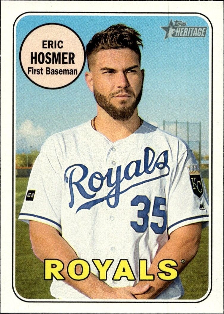 2018 Topps Heritage Eric Hosmer #71 trading card
