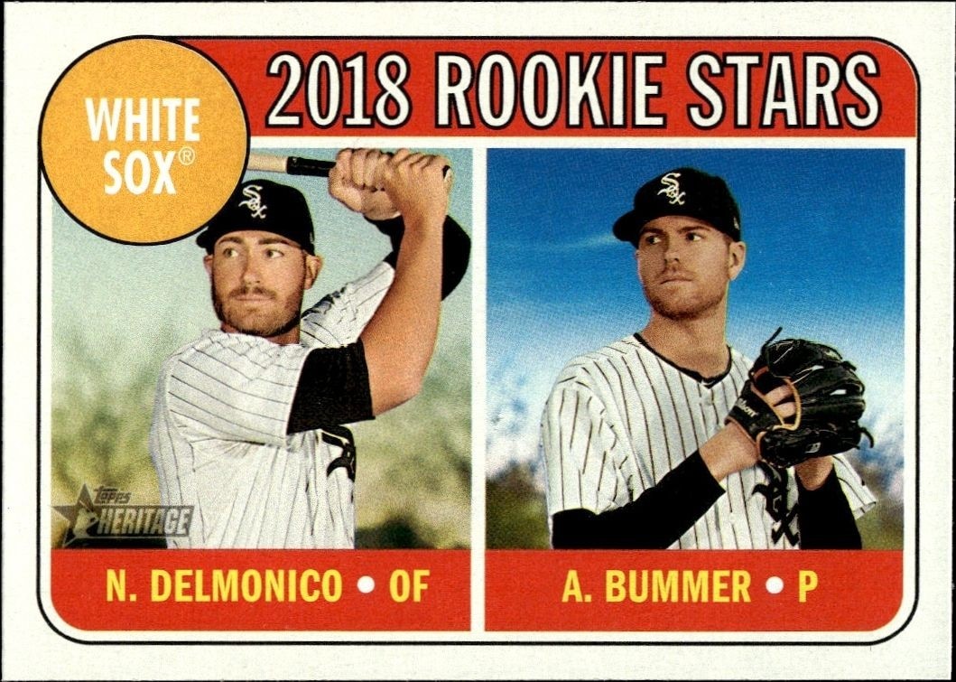 2018 Topps Heritage Nicky Delmonico #173 trading card