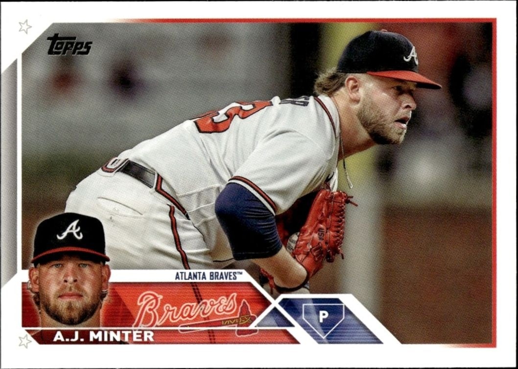2023 Topps Series 1 A.J. Minter #159 trading card