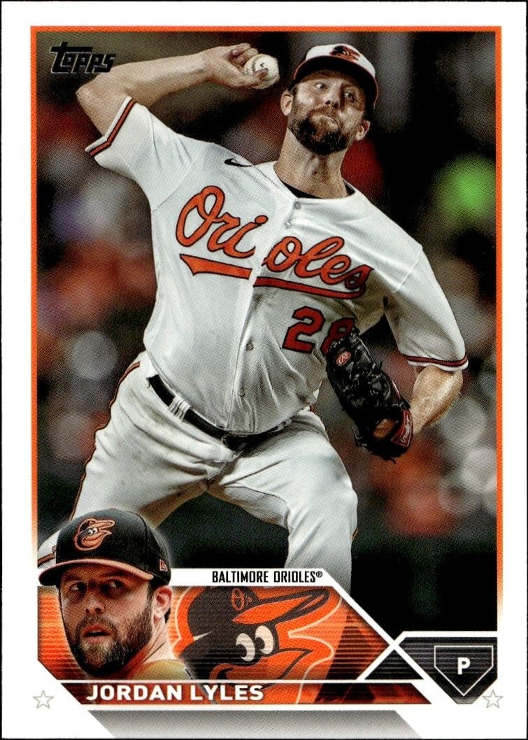 2023 Topps Series 1 Jordan Lyles #212 trading card