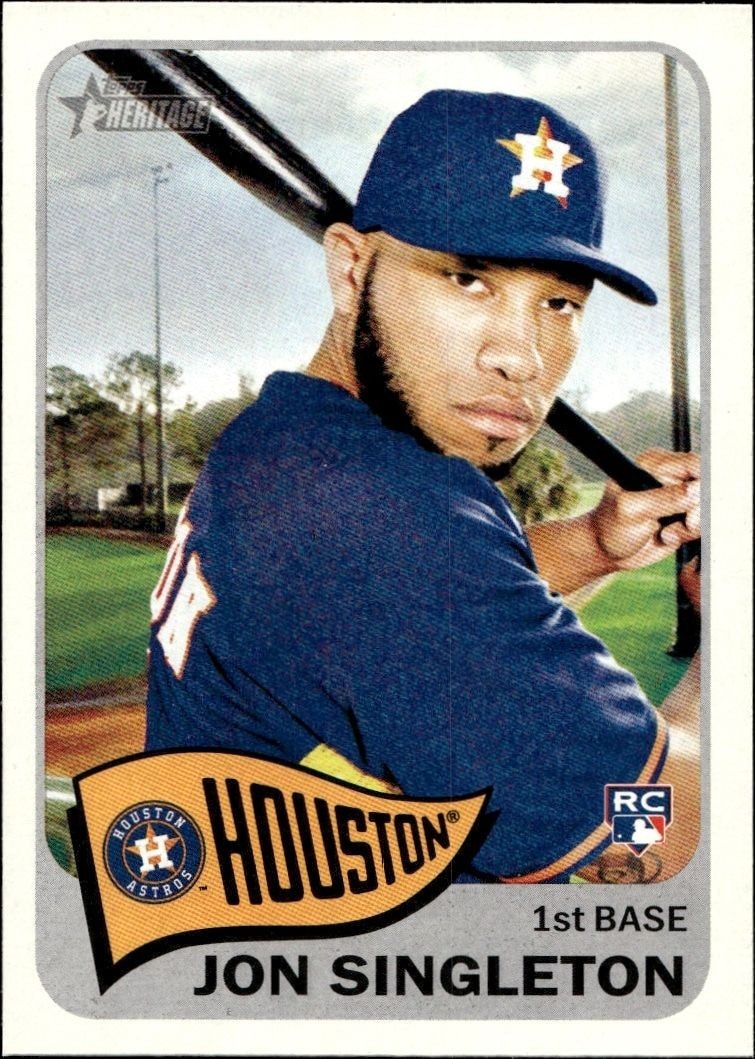 2014 Topps Heritage High Number Jon Singleton #H521 trading card
