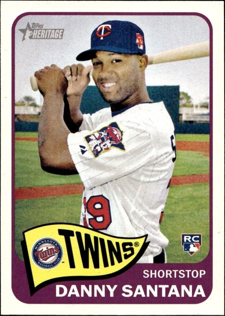2014 Topps Heritage High Number Danny Santana #H586 trading card