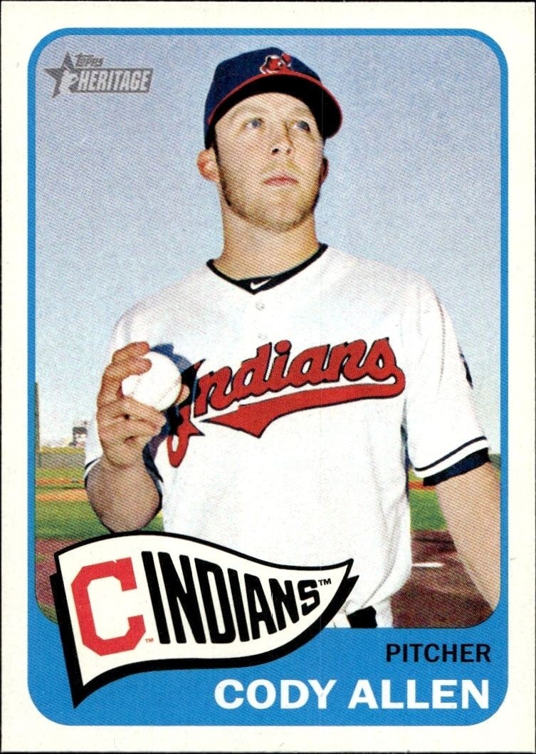2014 Topps Heritage High Number Cody Allen #H599 trading card