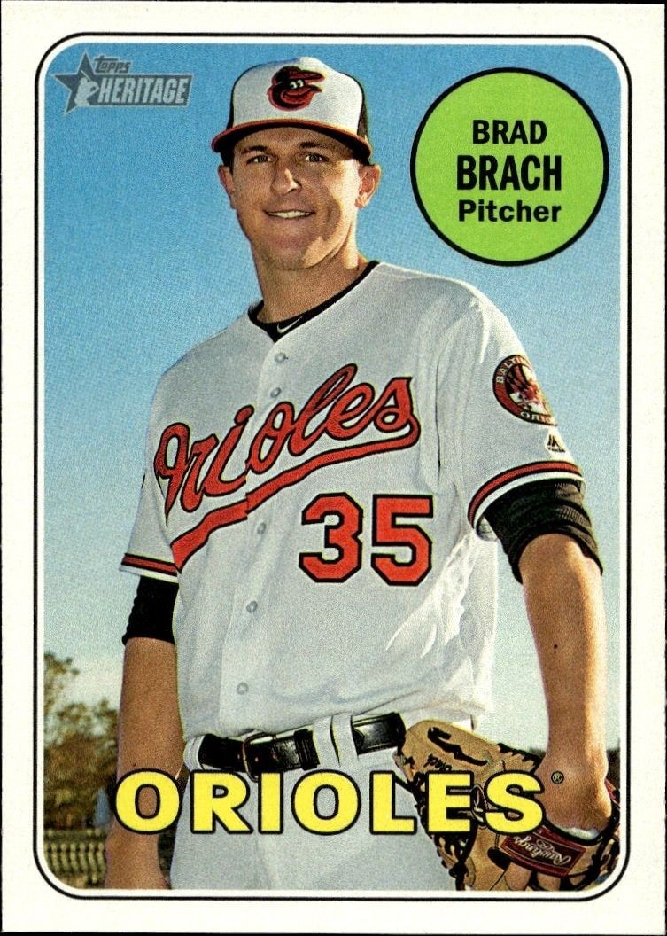 2018 Topps Heritage Brad Brach #371 trading card