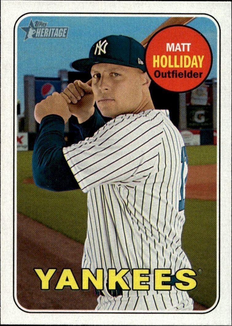 2018 Topps Heritage Matt Holliday #229 trading card