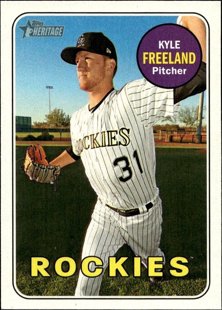 2018 Topps Heritage Kyle Freeland #310 trading card