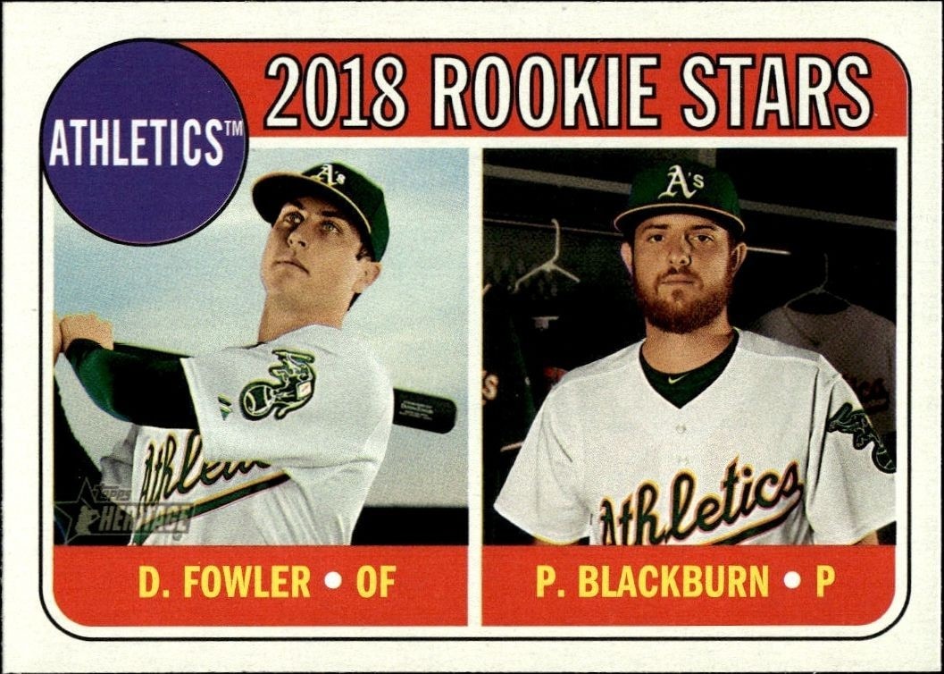 2018 Topps Heritage Dustin Fowler #358 trading card
