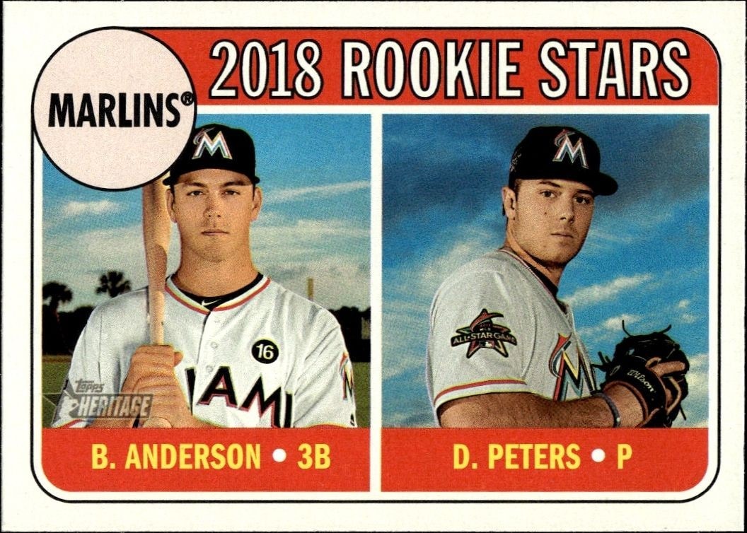2018 Topps Heritage Brian Anderson #395 trading card