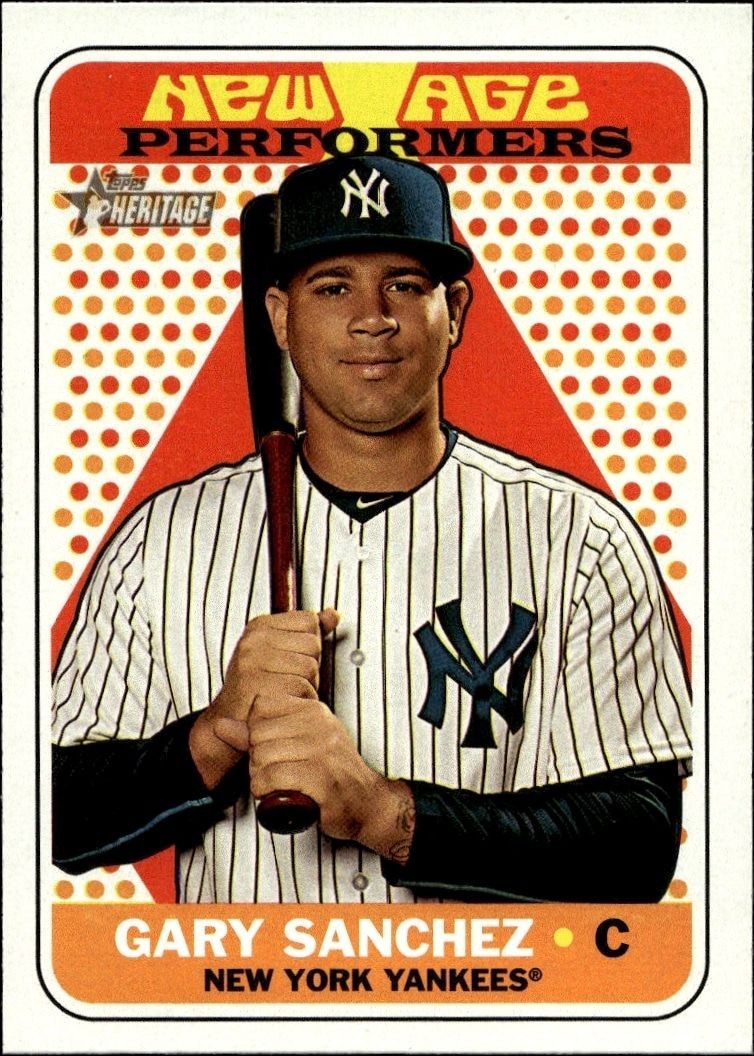 2018 Topps Heritage Gary Sanchez #NAP-15 trading card