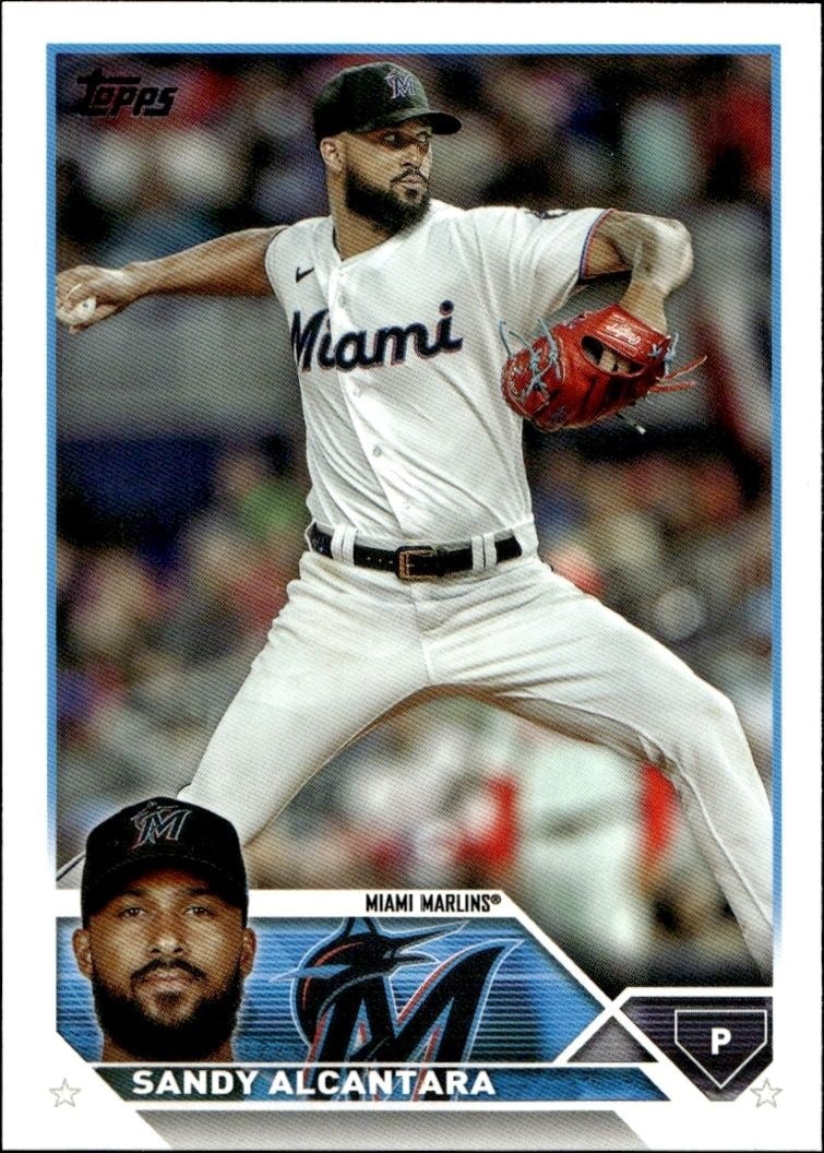 2023 Topps Series 1 Sandy Alcantara #107 trading card