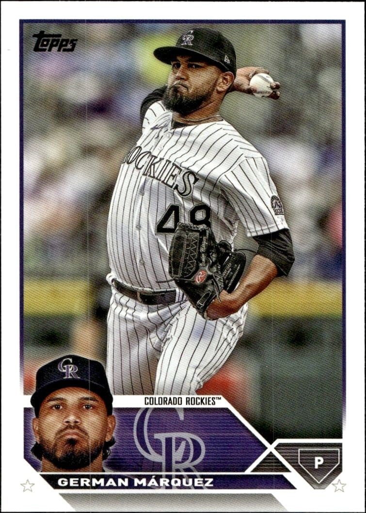 2023 Topps Series 1 German Marquez #325 trading card