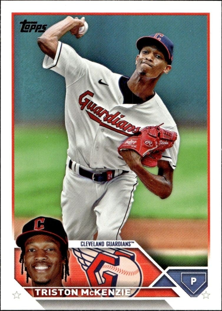 2023 Topps Series 1 Triston McKenzie #65 trading card