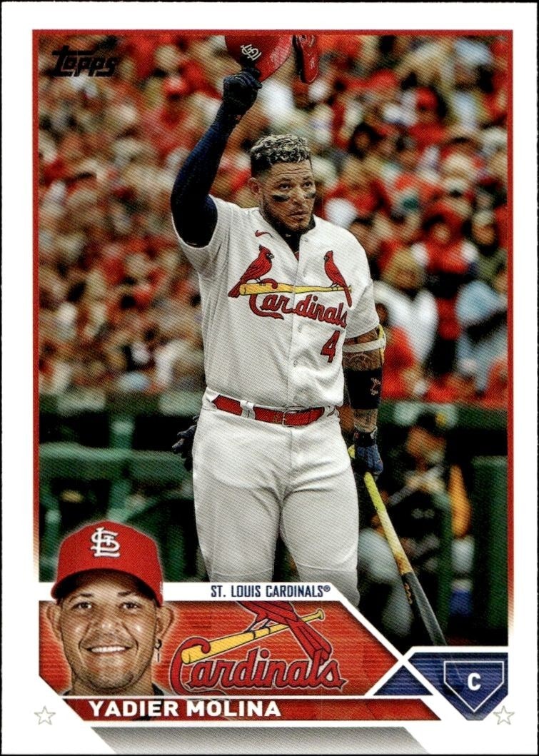 2023 Topps Series 1 Yadier Molina #4 trading card