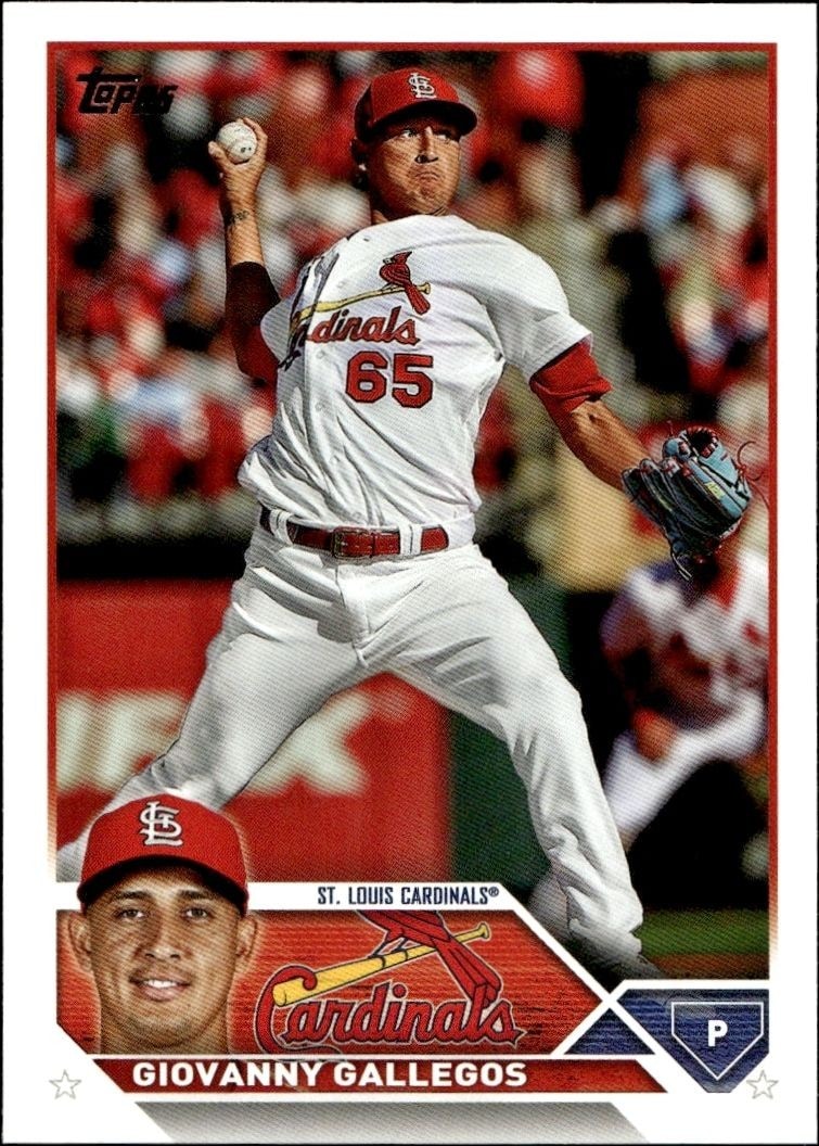 2023 Topps Series 1 Giovanny Gallegos #13 trading card