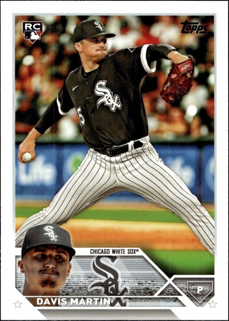 2023 Topps Series 1 Davis Martin #188 trading card