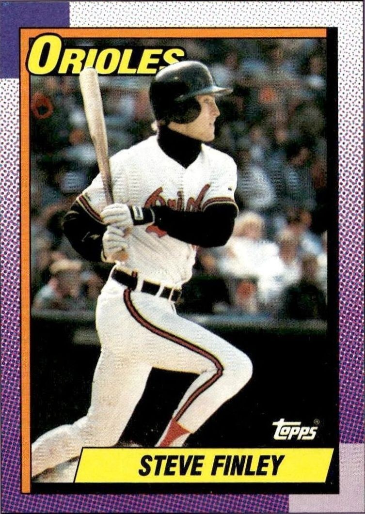 1990 Topps Steve Finley #349 trading card