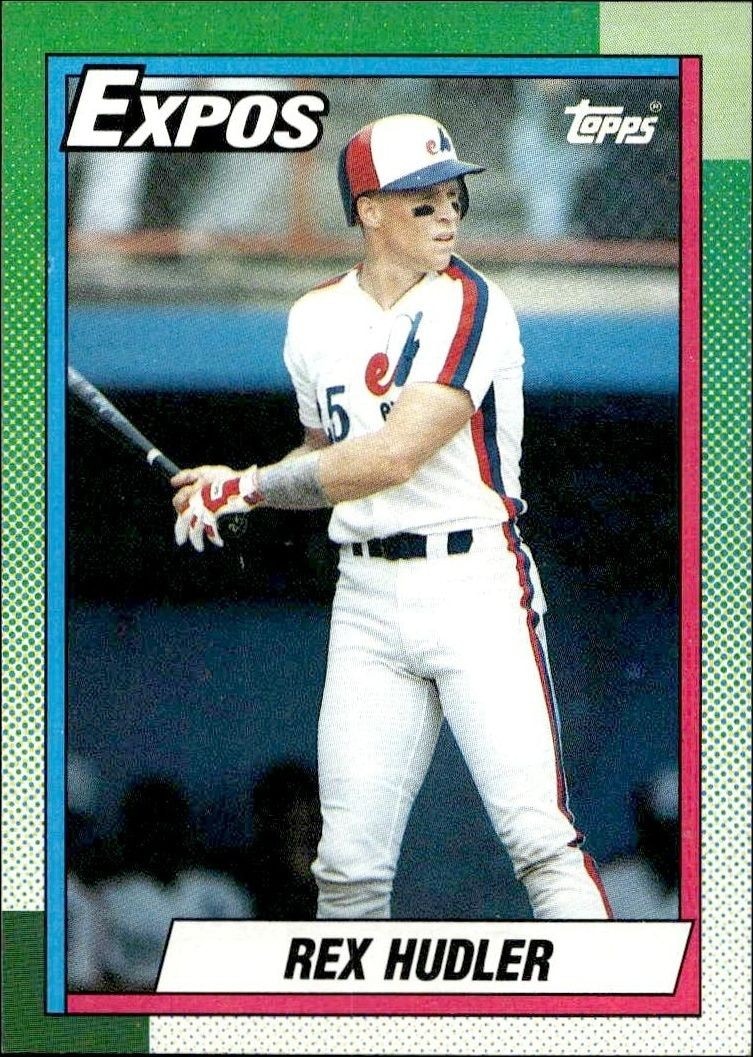 1990 Topps Rex Hudler #647 trading card
