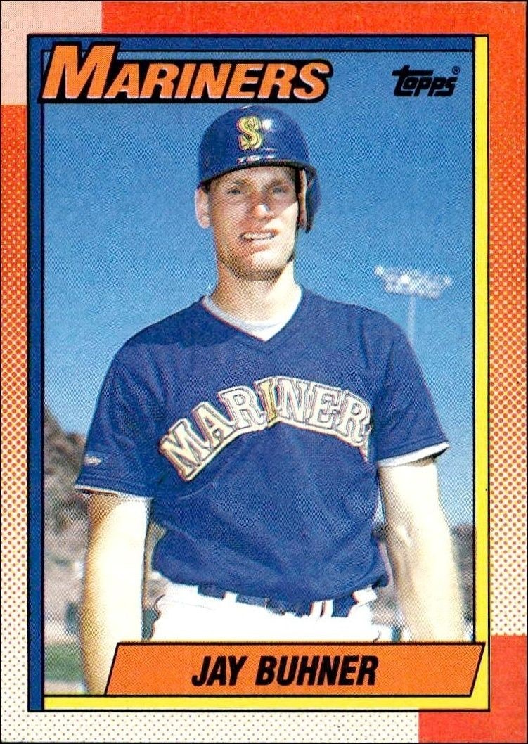 1990 Topps Jay Buhner #554 trading card