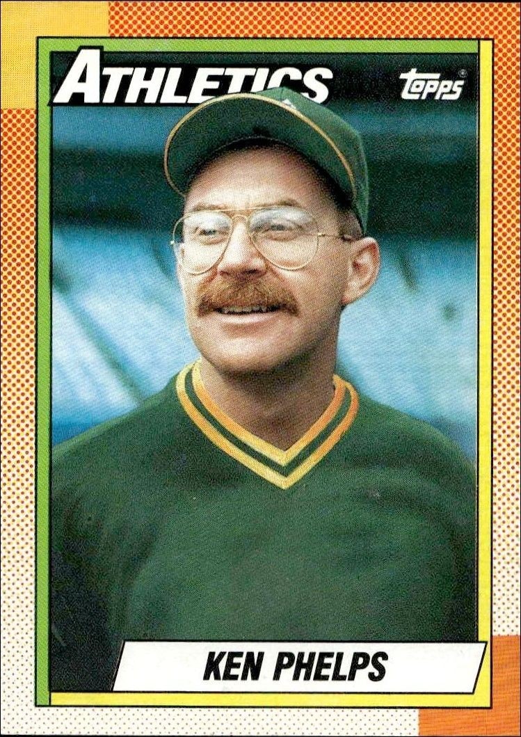 1990 Topps Ken Phelps #411 trading card