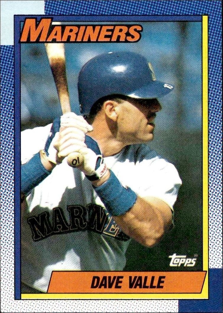 1990 Topps Dave Valle #76 trading card