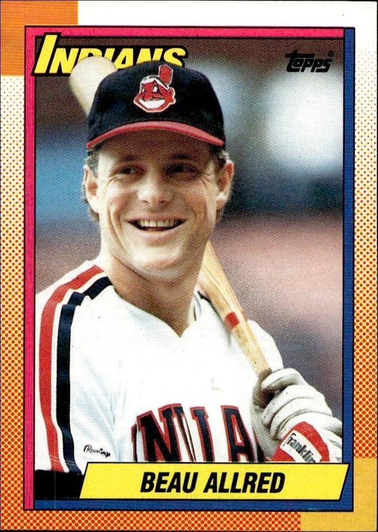 1990 Topps Beau Allred #419 trading card