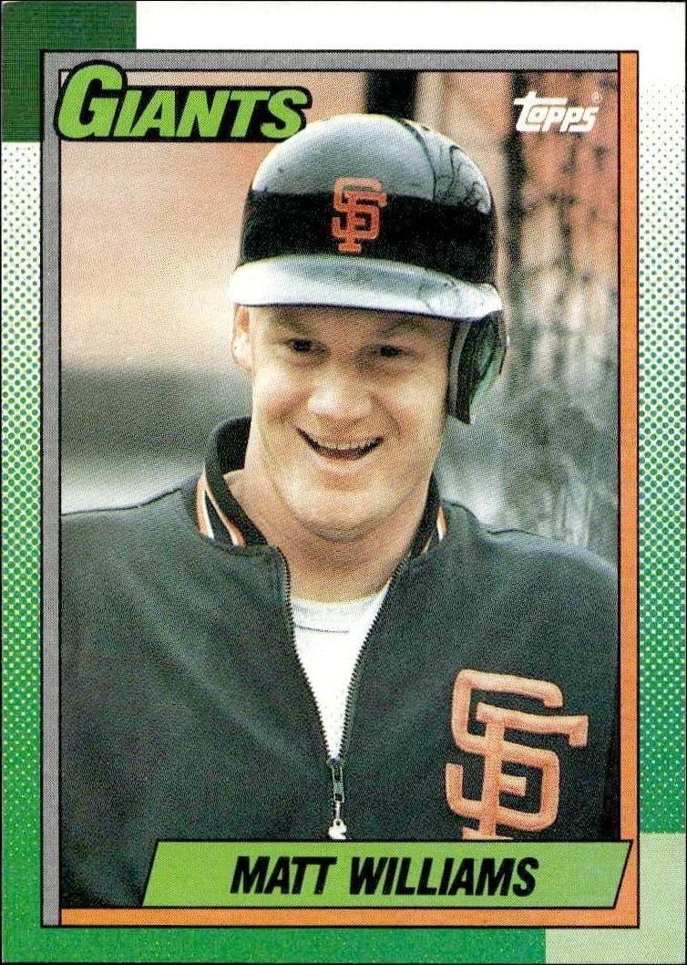 1990 Topps Matt Williams #41 trading card