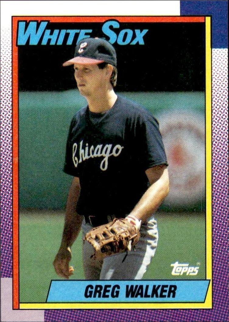 1990 Topps Greg Walker #33 trading card