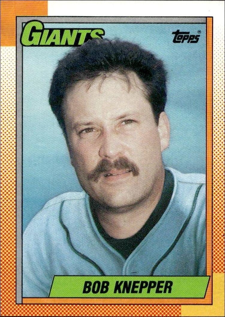 1990 Topps Bob Knepper #104 trading card
