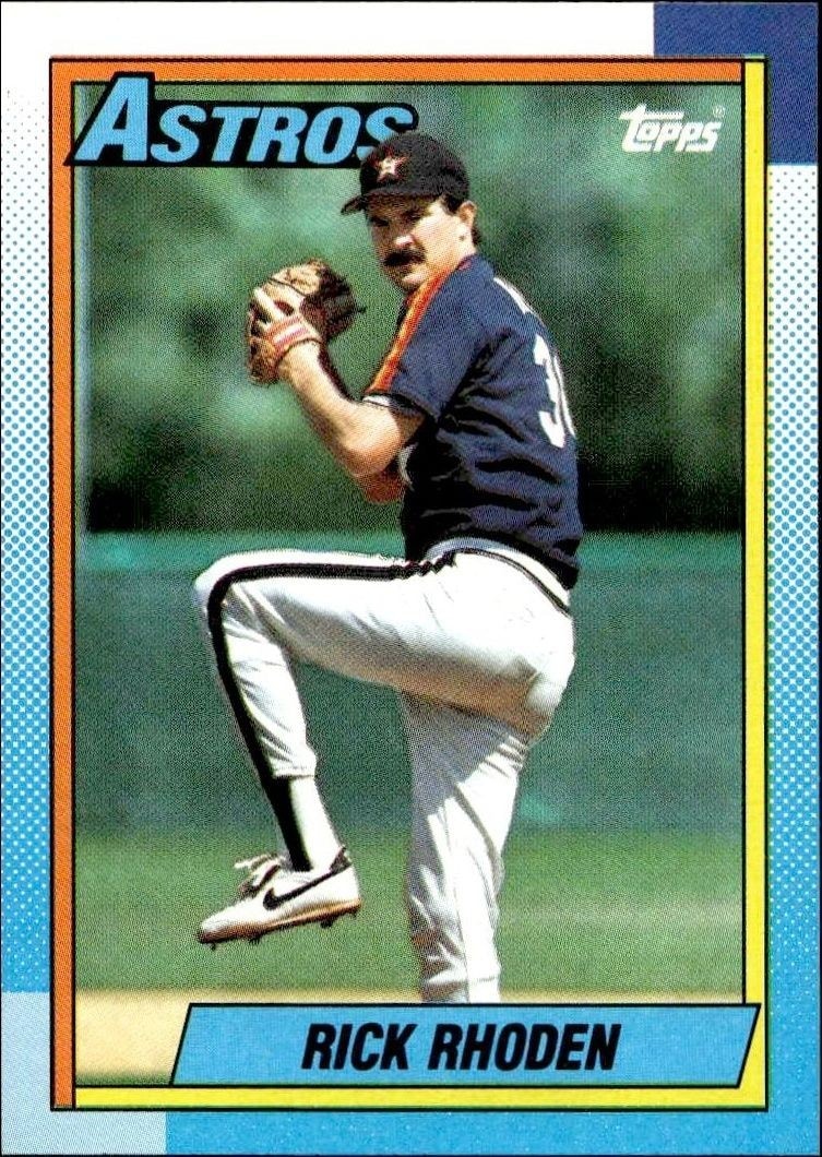 1990 Topps Rick Rhoden #588 baseball trading card front