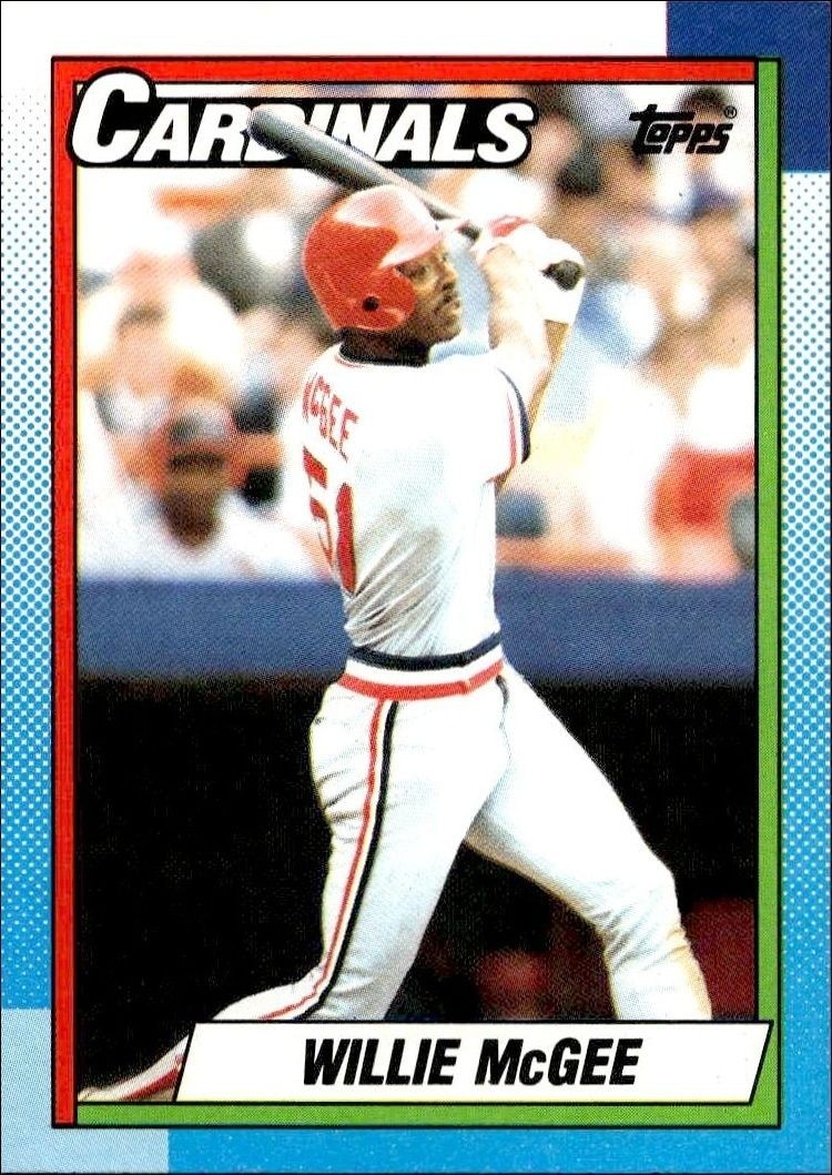 1990 Topps Willie McGee #285 trading card
