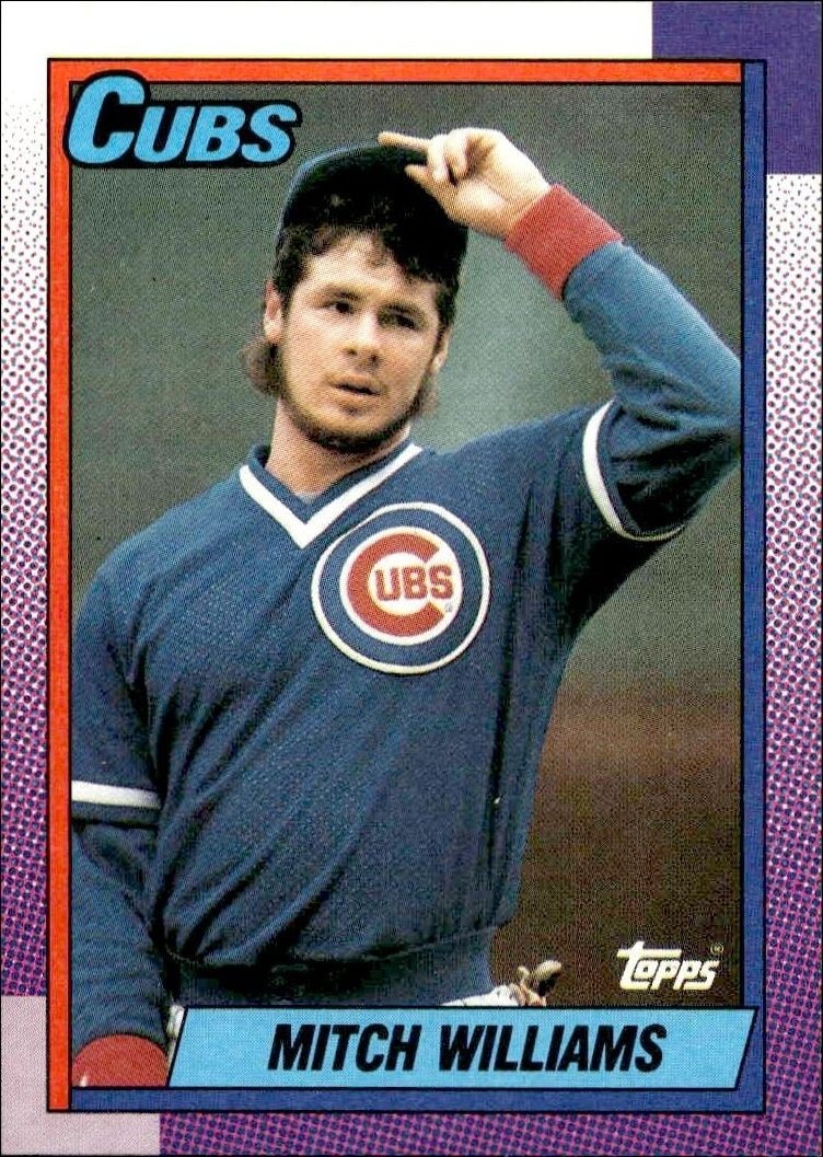 1990 Topps Mitch Williams #520 trading card