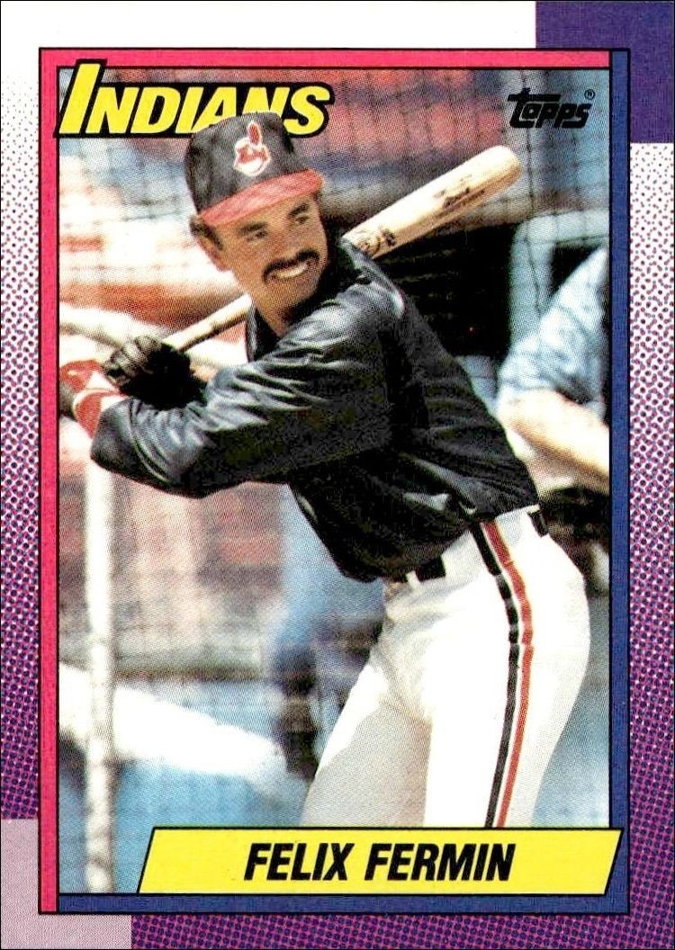 1990 Topps Felix Fermin #722 trading card