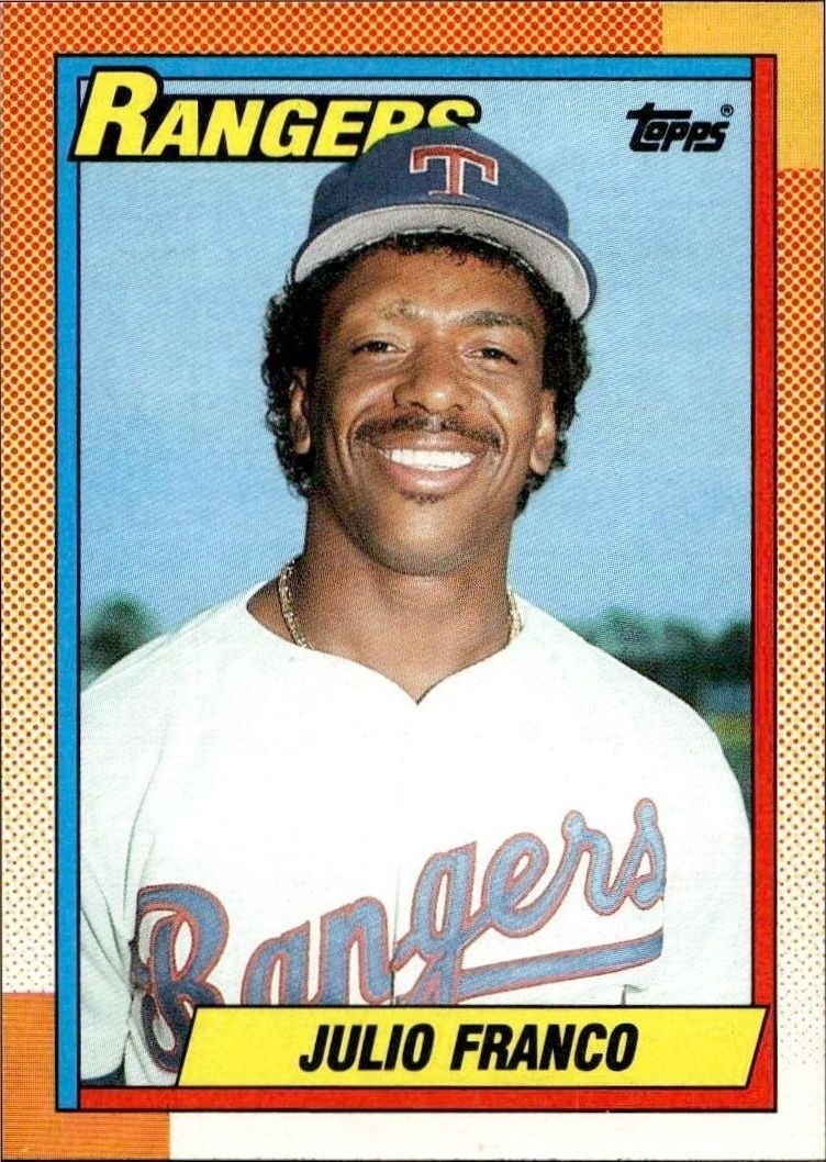1990 Topps Julio Franco #550 trading card