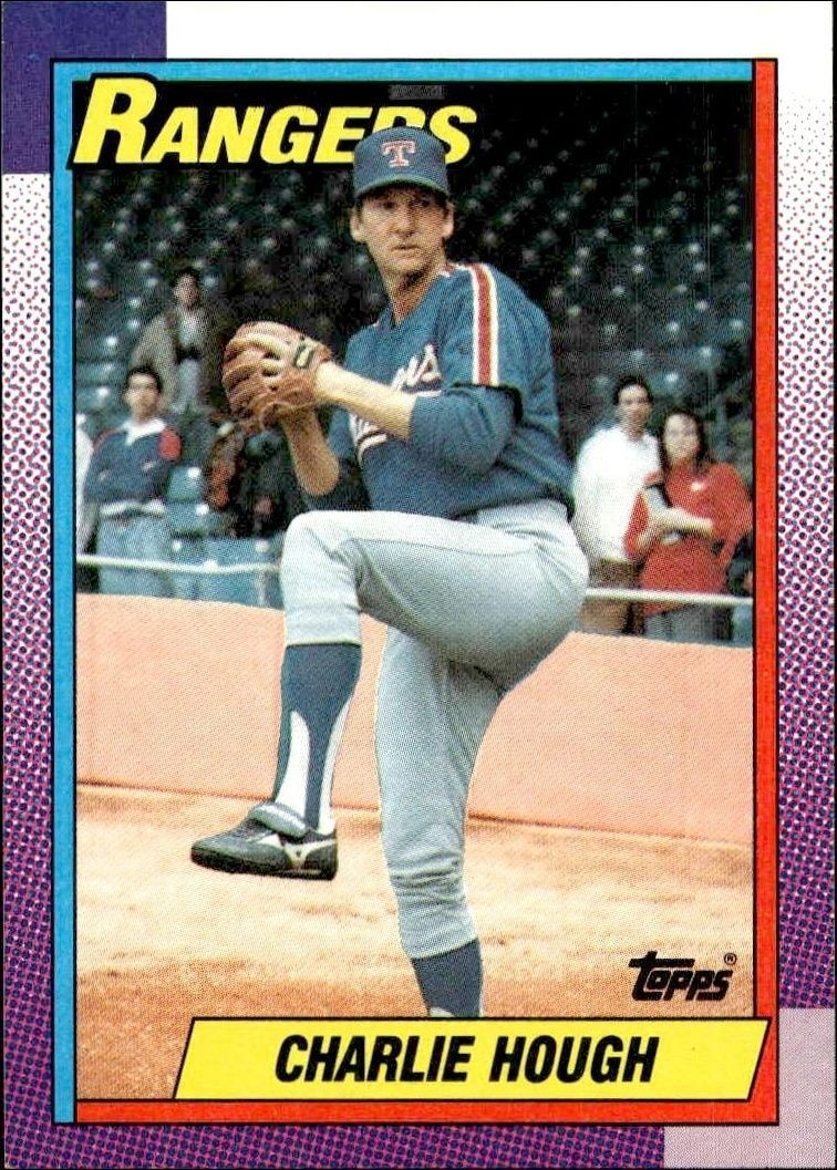 1990 Topps Charlie Hough #735 trading card