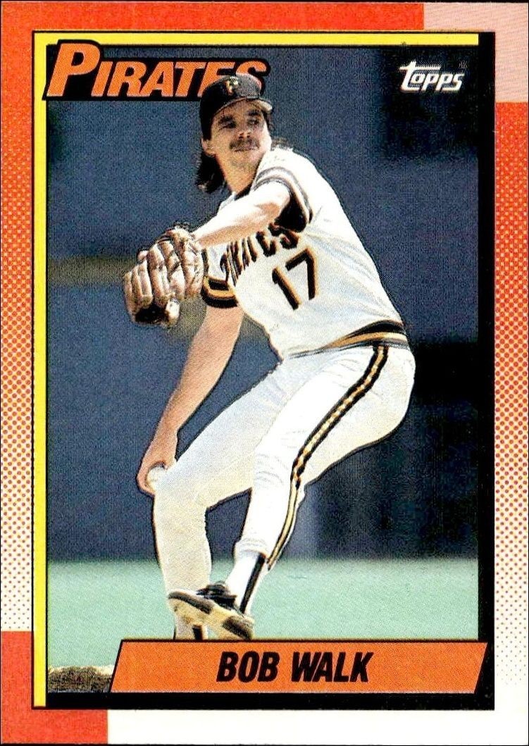 1990 Topps Bob Walk #754 trading card
