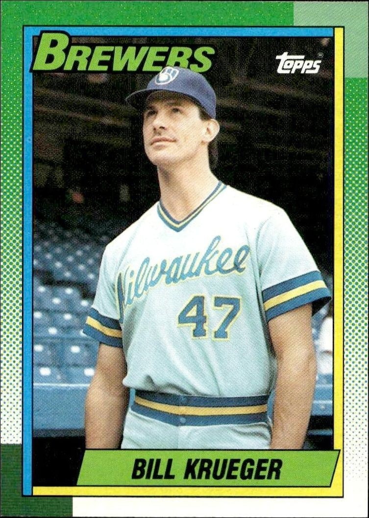 1990 Topps Bill Krueger #518 trading card