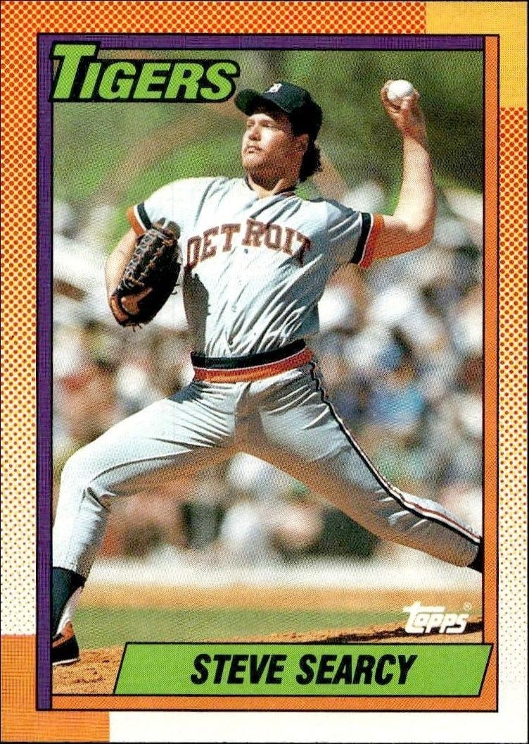 1990 Topps Steve Searcy #487 trading card