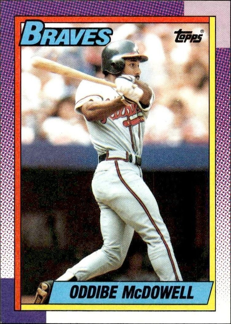 1990 Topps Oddibe McDowell #329 trading card