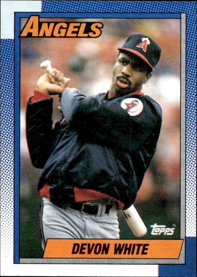 1990 Topps Devon White #65 trading card