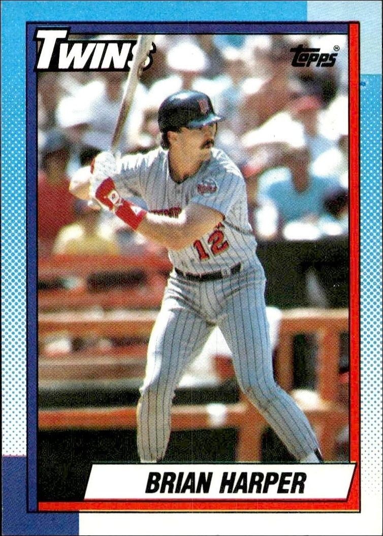 1990 Topps Brian Harper #47 trading card