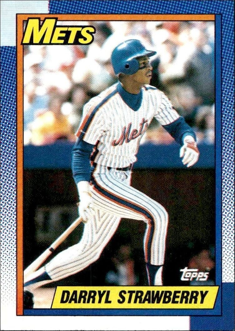 1990 Topps Darryl Strawberry #600 trading card