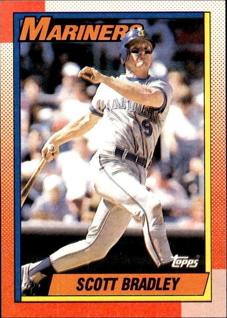 1990 Topps Scott Bradley #593 trading card