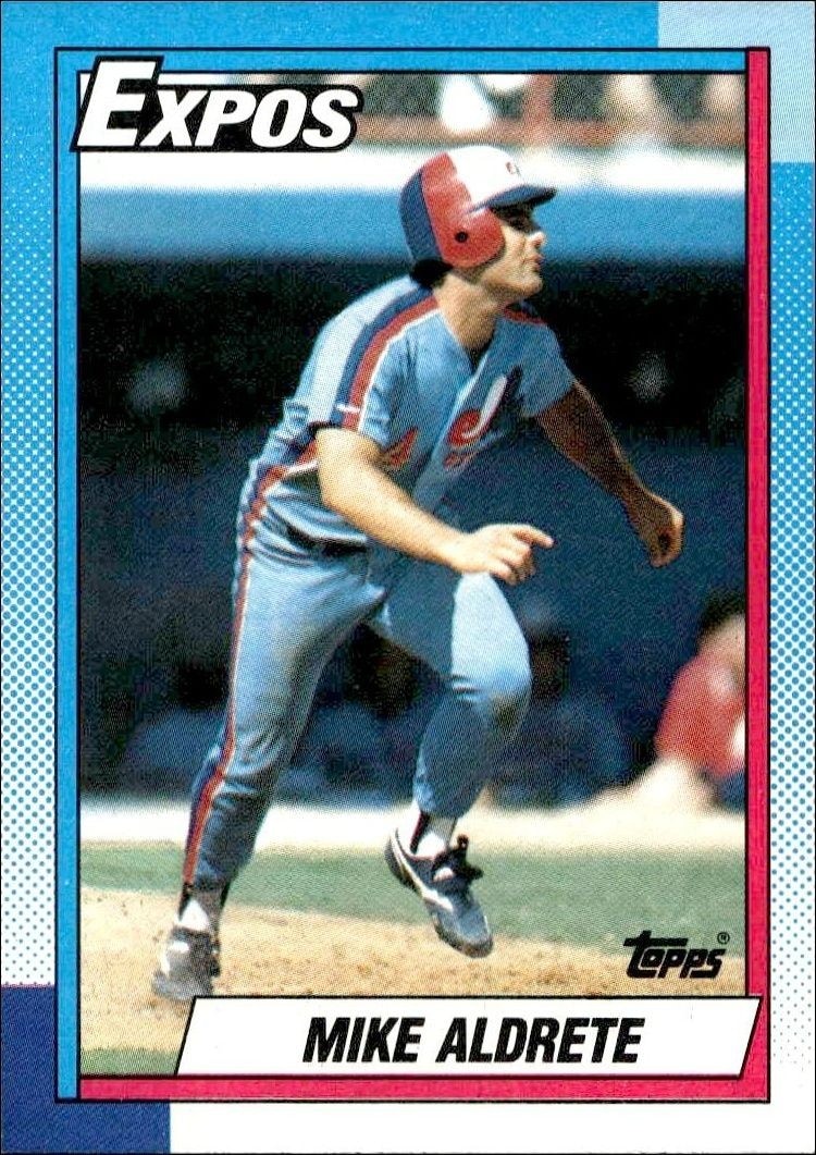 1990 Topps Mike Aldrete #589 trading card